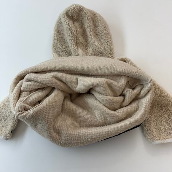 Chubbies Hoodie size Large Beige Fleece Sherpa Pullover Sweater Cozy - Picture 7 of 7